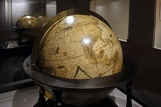16th century terrestrial globe in the Mercator museum about the history of cartography