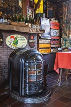 Old coal stove in tavern Kroegske