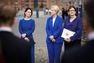 (L-R) Annalena Bärbock, Federal Minister for Foreign Affairs, Manuela Schwesig, Minister-President