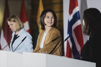 (L-R) Anniken Huitfeldt, Foreign Minister of Norway, Annalena Bärbock (Bündnis 90 Die Grünen),
