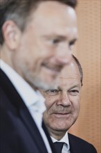 (L-R) Christian Lindner (FDP), Federal Minister of Finance, and Olaf Scholz (SPD), Federal