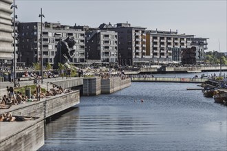 View of the harbour promenade in Oslo