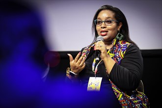 Esther Gathigi-Kibugi recorded at a panel discussion on Click