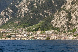 Village view of Limone sul Garda on Lake Garda