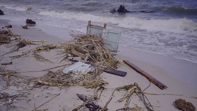 Floating debris has reached Black Sea beaches in Odessa