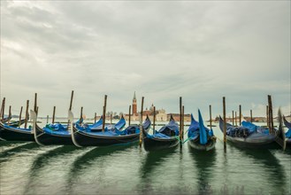 Gondola In Front Of Island San Giorgio Maggiore in Venice