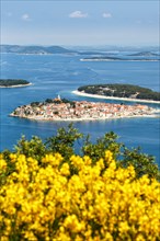 Primosten town on a peninsula in the Mediterranean Sea Holidays in Primosten