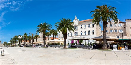 Promenade at the old town of Trogir Holiday Panorama in Trogir