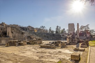 Roman Theatre with Sunbeam in Arles
