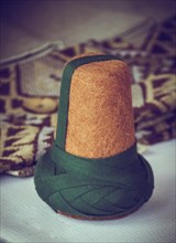 Ottoman fashion turban for sufi dervish man