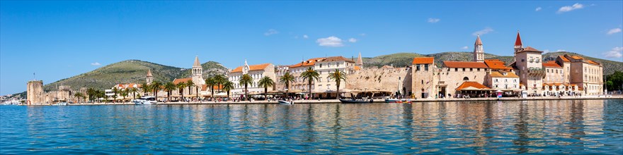 View of the old town of Trogir Panorama on the Mediterranean Sea Holidays in Trogir