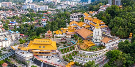 Kek Lok Si Temple Aerial Panorama on Penang Island