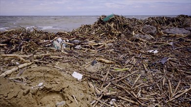 Plastic and other drifting debris has reached Black Sea beaches in Odessa