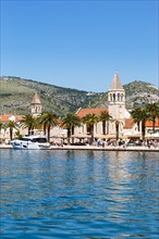 View of the old town of Trogir on the Mediterranean Sea Holiday in Trogir