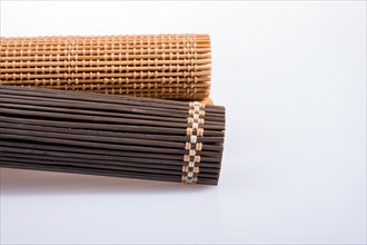 Bamboo mat as straw abstract texture pattern