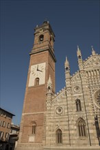 Cathedral with Bell Tower in a Sunny Day in Monza