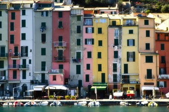 Old and Colorful Buildings on the Seafront in Portovenere