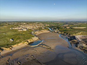 Aerial view of the Bude Seapool