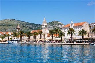 View of the old town of Trogir on the Mediterranean Sea Holiday in Trogir
