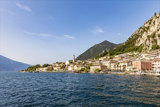 Village view of Limone sul Garda on Lake Garda