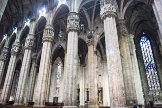 Inside the Cathedral in City of Milan