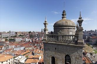 View from the tower of the Se do Porto Cathedral to Baixa district