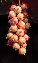 Ripe pomegranate fruit at a market place for sale