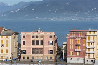 Old village Sestri Levante with the Sea and Mountain in Cinque Terre in Liguria