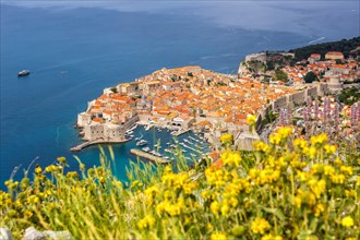 View of the old town by the sea Holiday Dalmatia in Dubrovnik