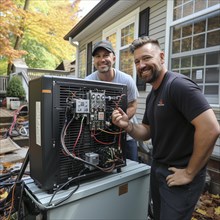 Handyman install a heat pump