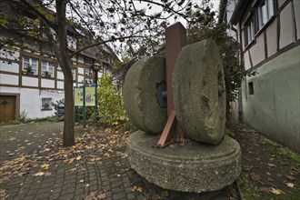 Historic millstones in Annweiler