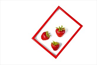 Three strawberry