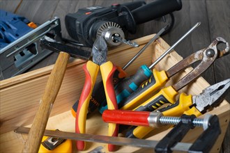 Tools used for DIY at home electrical and manual