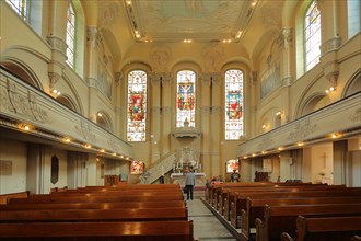 Interior view of baroque Salvatorkirche