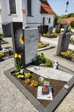 Graves at the cemetery near the church of St.Sebastian
