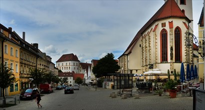 Old town of the city Sulzbach-Rosenberg on 07/08/2017