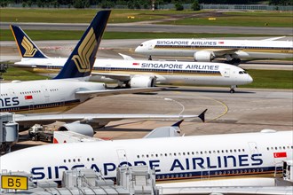 Singapore Airlines aircraft at Changi Airport