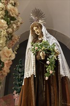 Life-size statue of Saint Elisabeth of Portugal