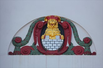 City coat of arms on the town hall