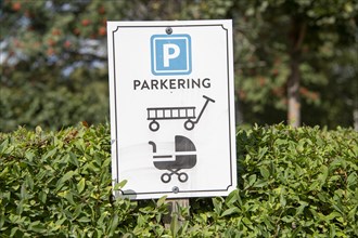 Sign Parking for Children's and Ladder Strollers