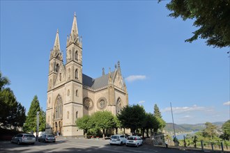 Neo-Gothic Apollinaris Church built in 1857 in Remagen
