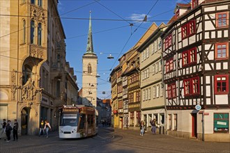 Marktstrasse with tramway and All Saints' Church
