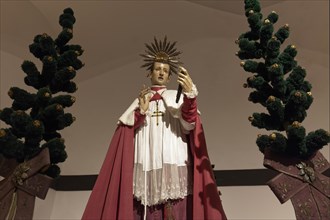 Life-size statue of Saint Charles Borromeo