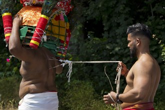 Karvati dancers who have their bodies pierced and thus give thanks for answered prayers