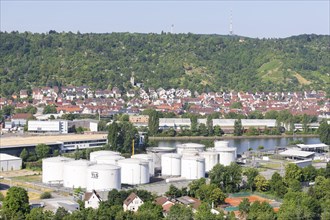 View of the oil port of Stuttgart at Nordkai