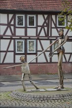 Sculpture and monument to historic baker Johann Joachim Weitzel
