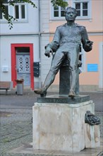 Monument and statue of Johann Sebastian Bach in Arnstadt