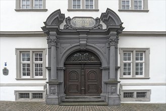 Entrance portal of the former school building of the High School Confluentinum until 1894
