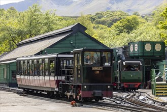 Snowdon Mountain Railway with diesel train