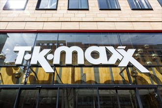 Shop of the brand TK Maxx with logo Retail on Koenigstrasse in Stuttgart